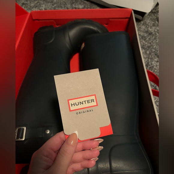 Women’s Original Tall Hunter Boots in Navy - Picture 11 of 12